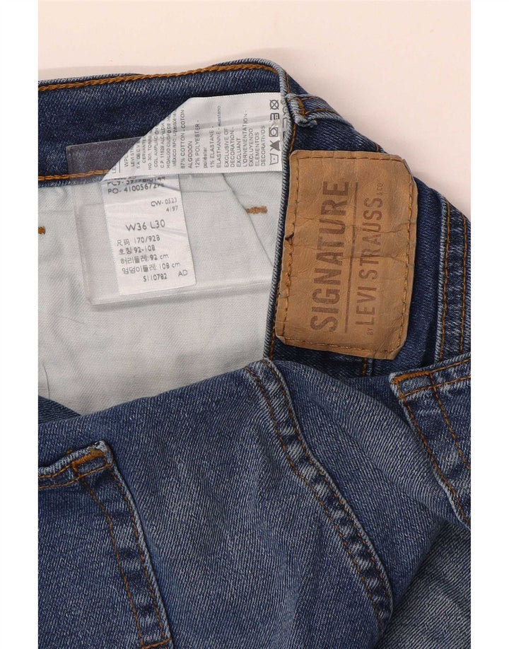 Levi's Herren Signature Slim Jeans W36 L30 Blaue Baumwolle