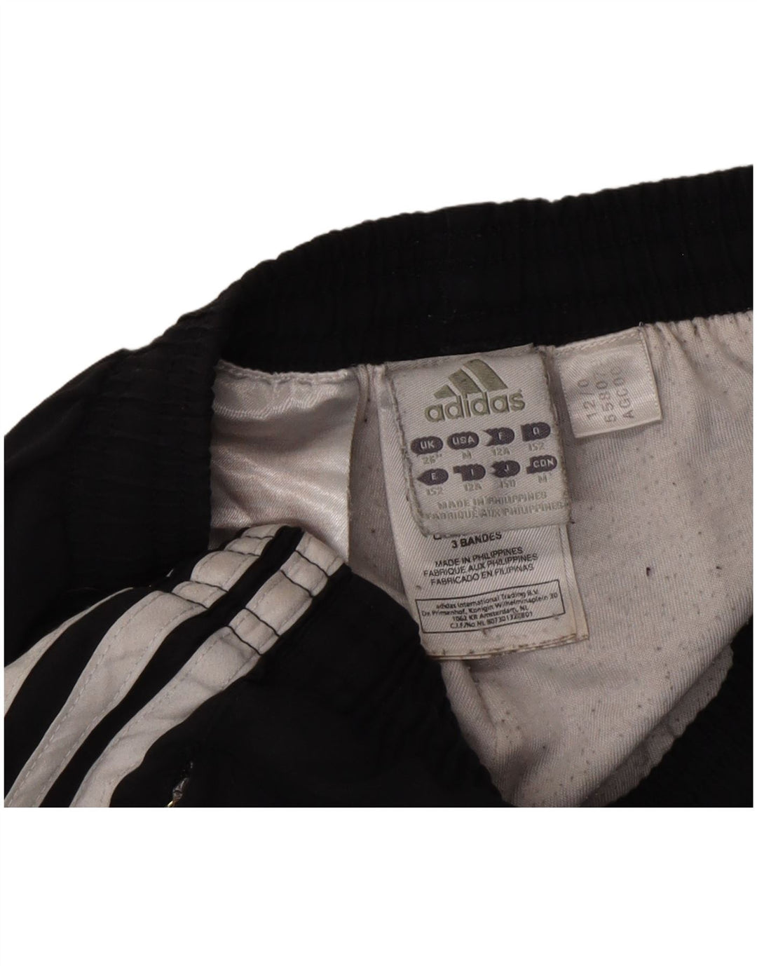 Adidas Jungen-Trainingshose, Jogginghose, 11–12 Jahre, schwarzes Polyester