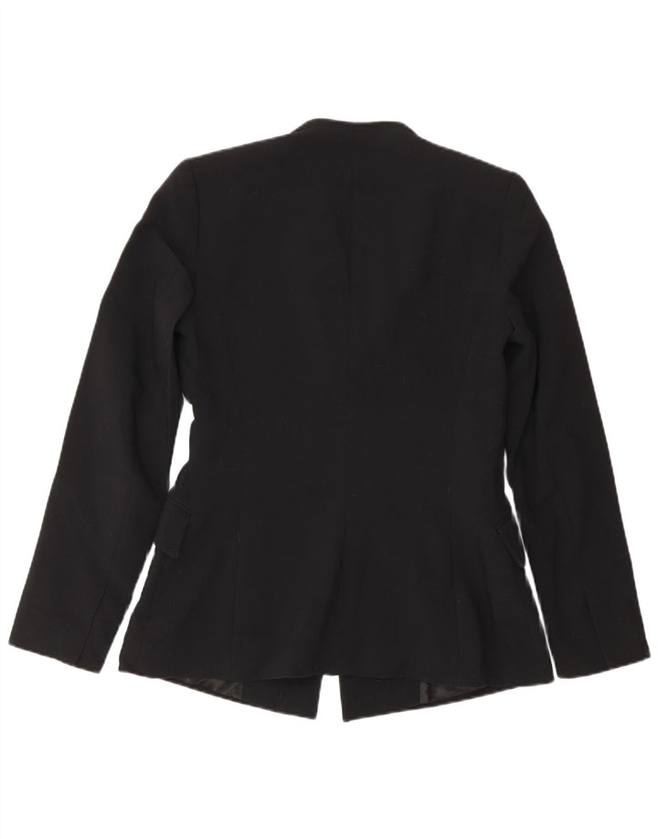 Zara Damen Blazer Jacke UK 10 Small Schwarz