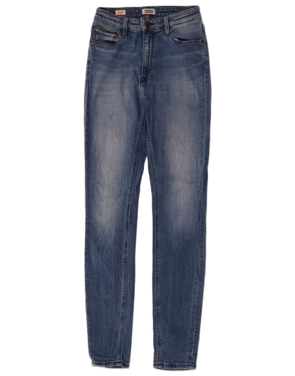 Tommy Hilfiger Damen Santana High Rise Skinny Jeans W26 L32 Blaue Baumwolle