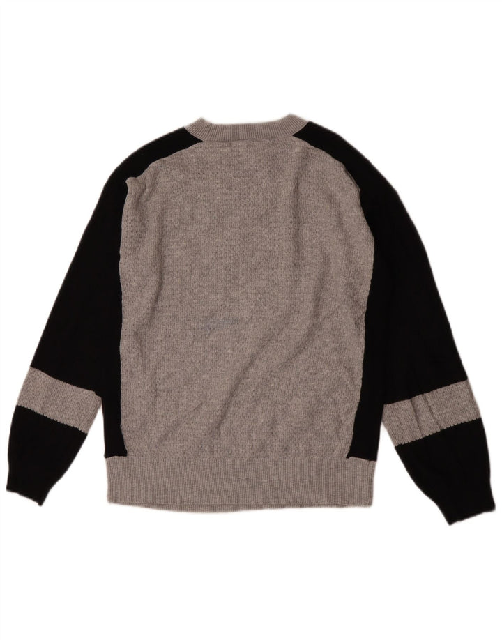 Marks & Spencer Damen-Pullover mit Rundhalsausschnitt, Gr. 10, Größe S, Grau