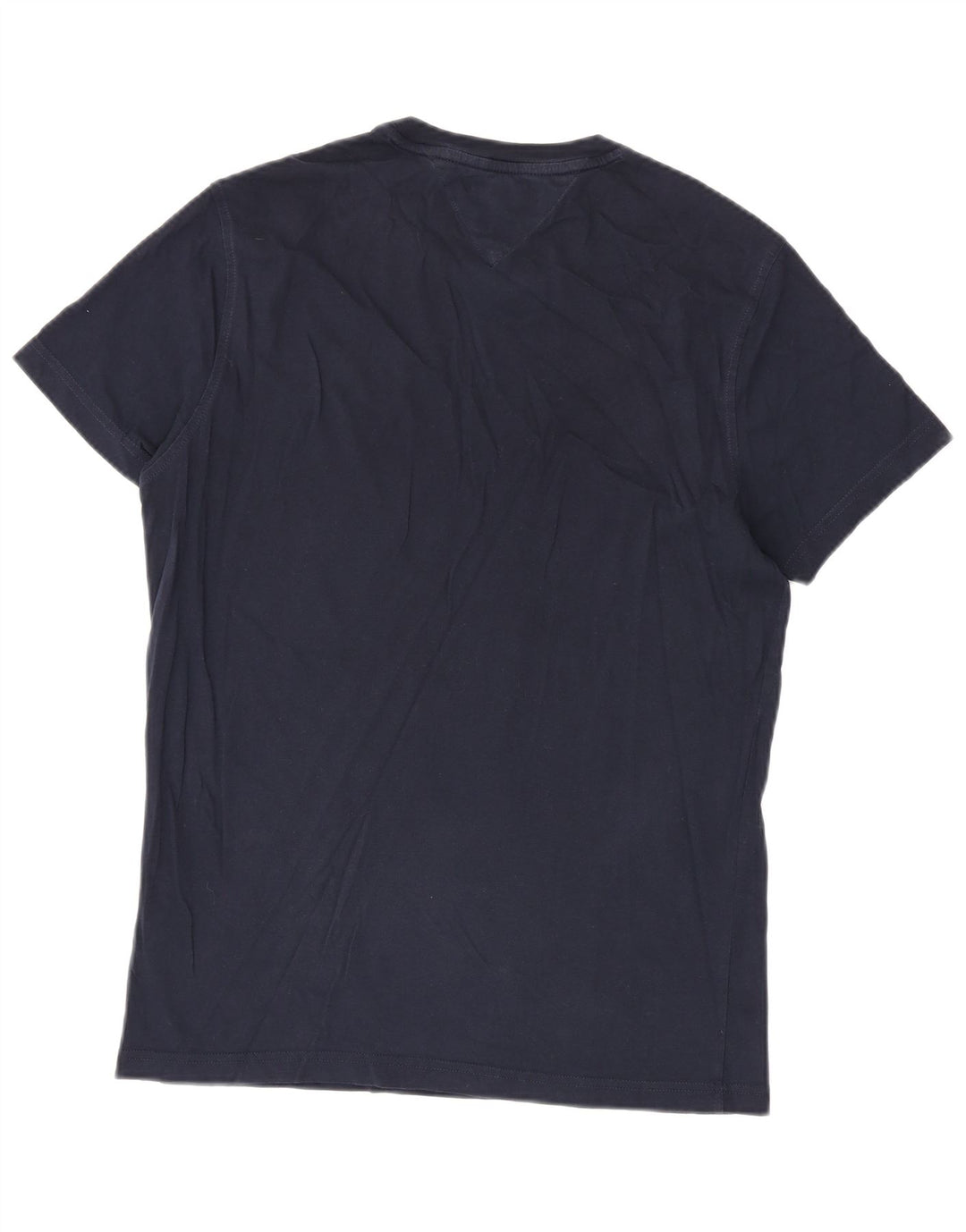 Tommy Hilfiger Herren-T-Shirt-Oberteil aus Baumwolle in mittlerem Marineblau