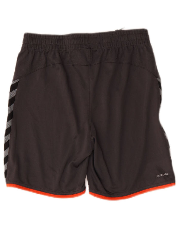 Hummel Graphic Sportshorts für Jungen, 13–14 Jahre, graues Colourblock-Polyester