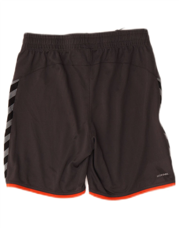 Hummel Graphic Sportshorts für Jungen, 13–14 Jahre, graues Colourblock-Polyester