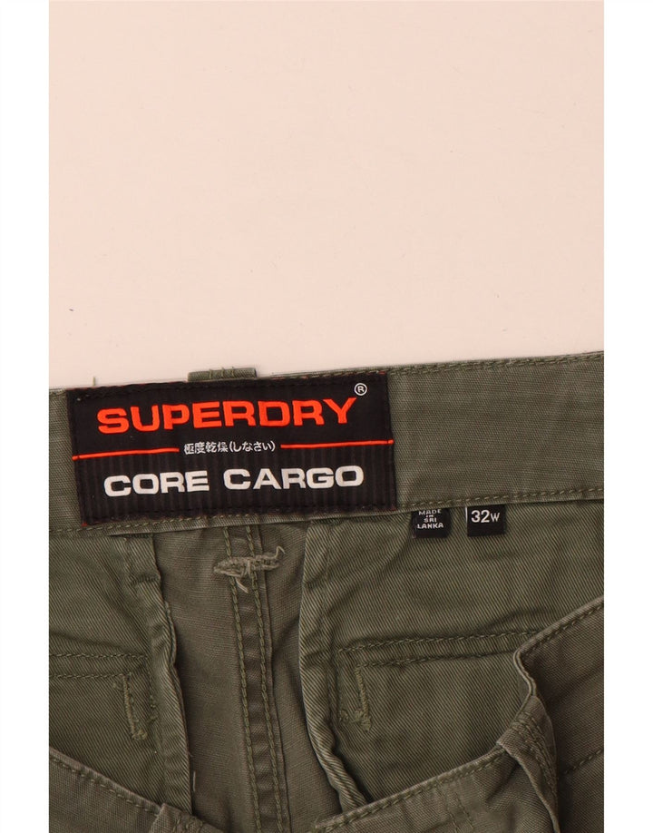 Superdry Herren Cargoshorts W32 Medium Khaki Baumwolle