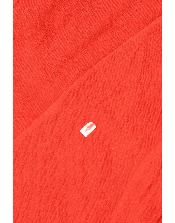 Fila Herren-Trainingsanzugoberjacke aus mittelroter Baumwolle