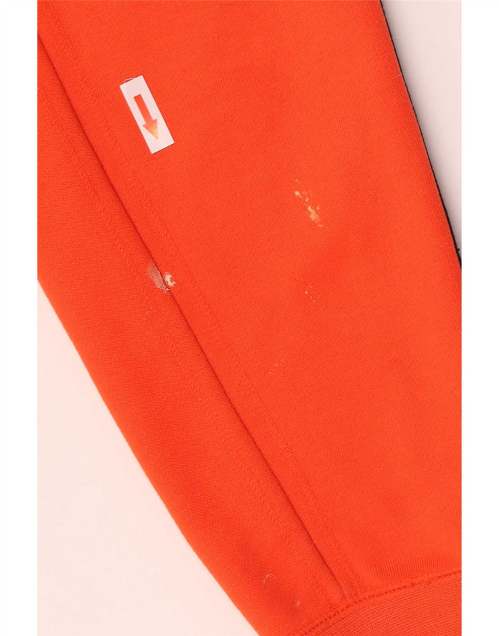 Adidas Herren-Kapuzenpullover mit Reißverschluss, Mittelorange, Polyester