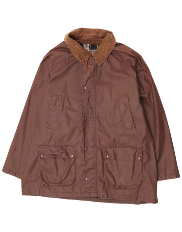 Brugi Herrenjacke aus gewachster Baumwolle IT 56 3XL Braune Baumwolle