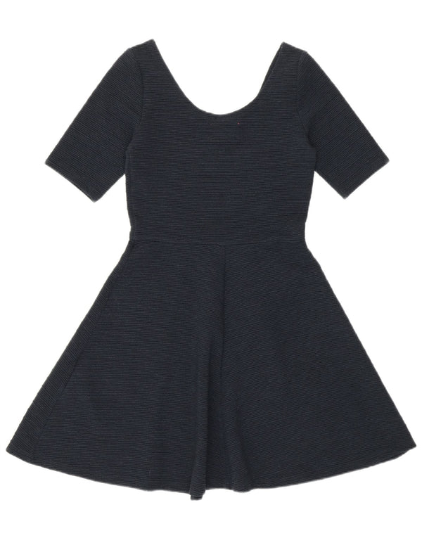 Superdry Damen Swing-Kleid mit kurzen Ärmeln, UK 4 XS, Marineblau, Polyester