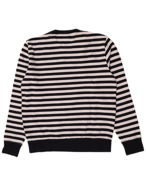 Tommy Hilfiger Herren-Sweatshirt mit Grafik, XL, marineblau, gestreift, Baumwolle