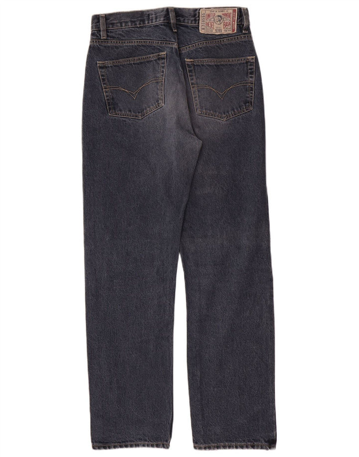 Diesel Herren Straight Jeans W32 L32 Marineblaue Baumwolle