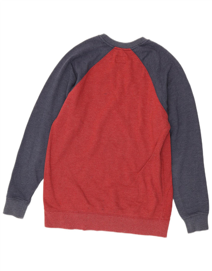 VANS Herren-Sweatshirt, Pullover, klein, rot, Colourblock-Baumwolle