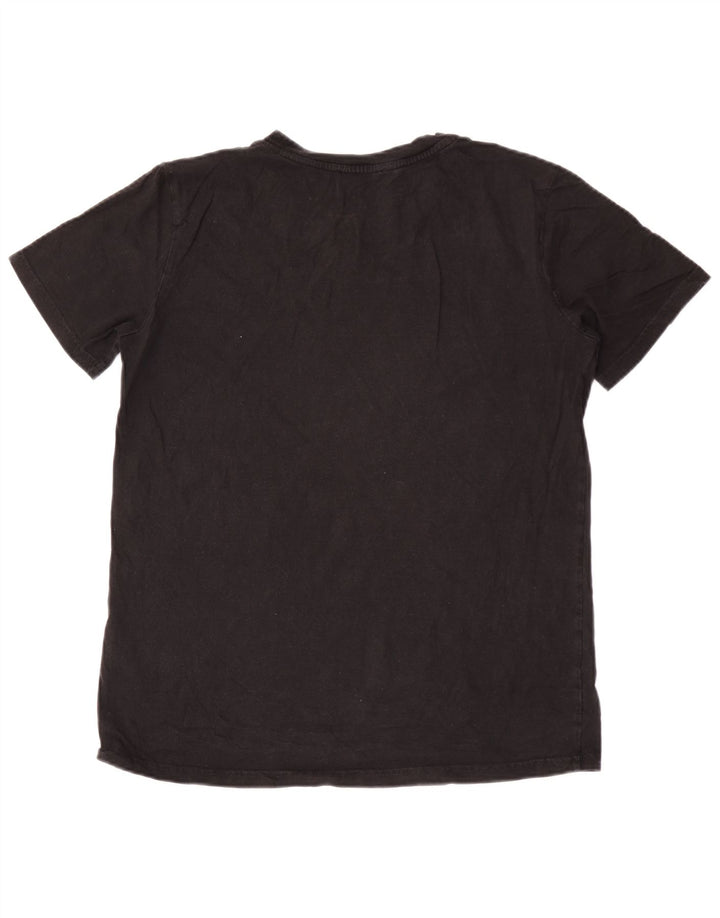 Diesel Herren-T-Shirt mit Grafik, groß, aus schwarzer Baumwolle