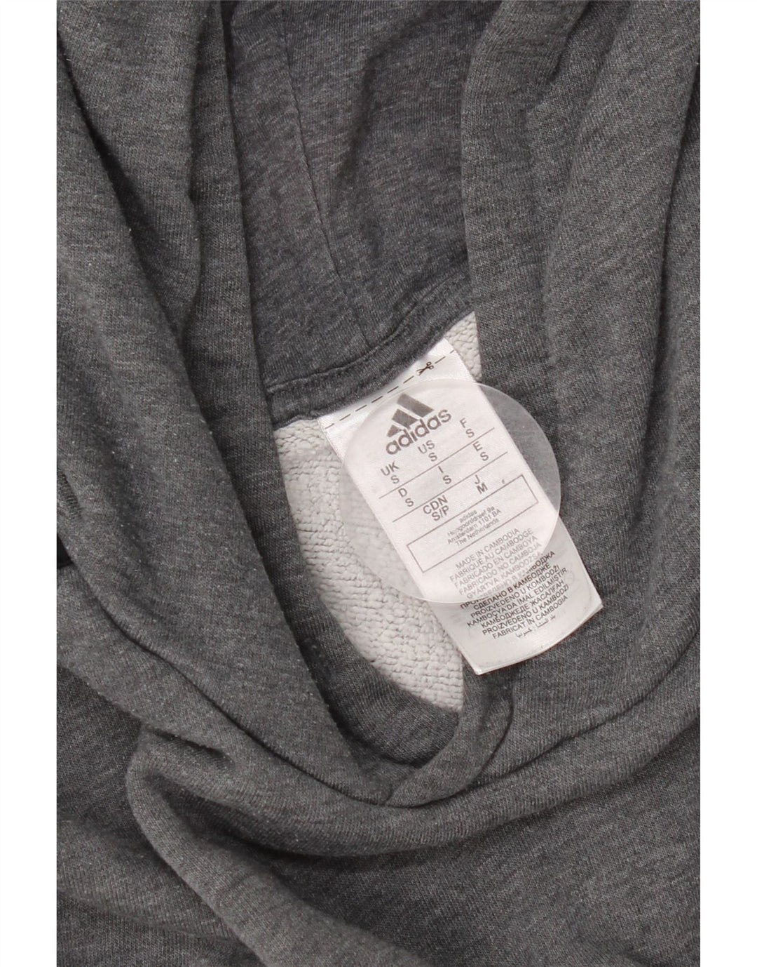 Adidas Herren Kapuzenpullover, Größe S, Grau, Baumwolle