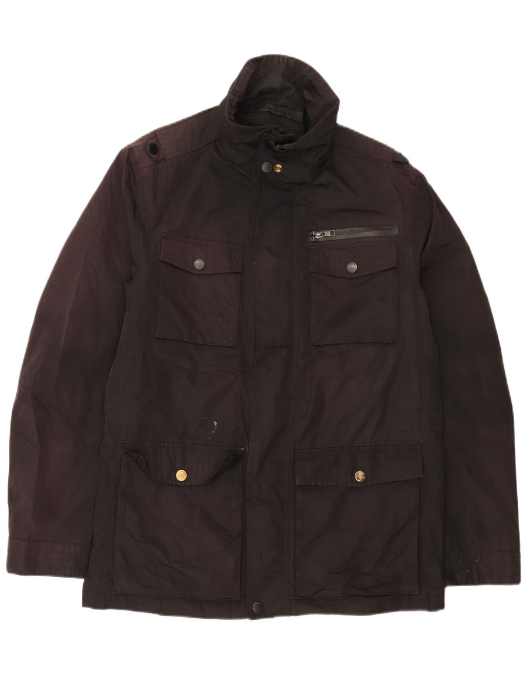 Marks & Spencer Herren-Utility-Jacke UK 38 Mittelschwarzes Polyester