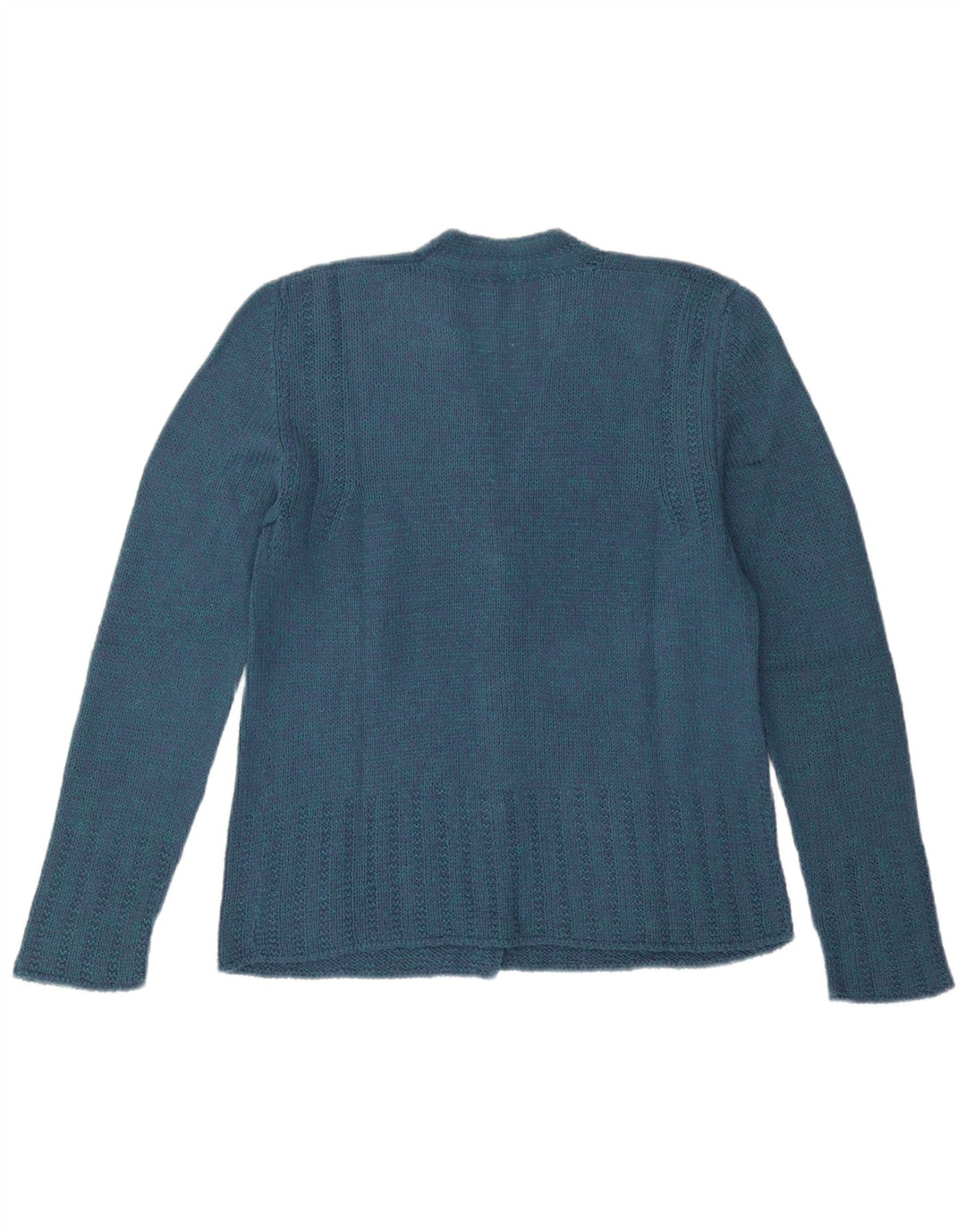 Vintage Damen Cardigan Pullover UK 12 Mittelblau