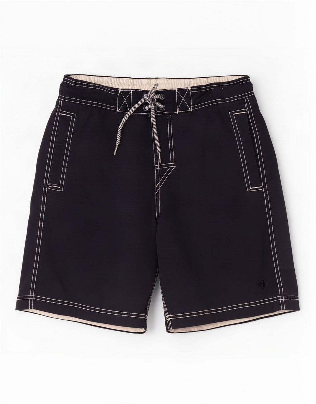 Fat Face Herren-Badeshorts, Größe S, marineblau, Baumwolle