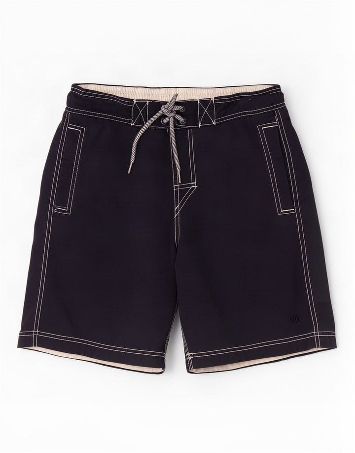 Fat Face Herren-Badeshorts, Größe S, marineblau, Baumwolle