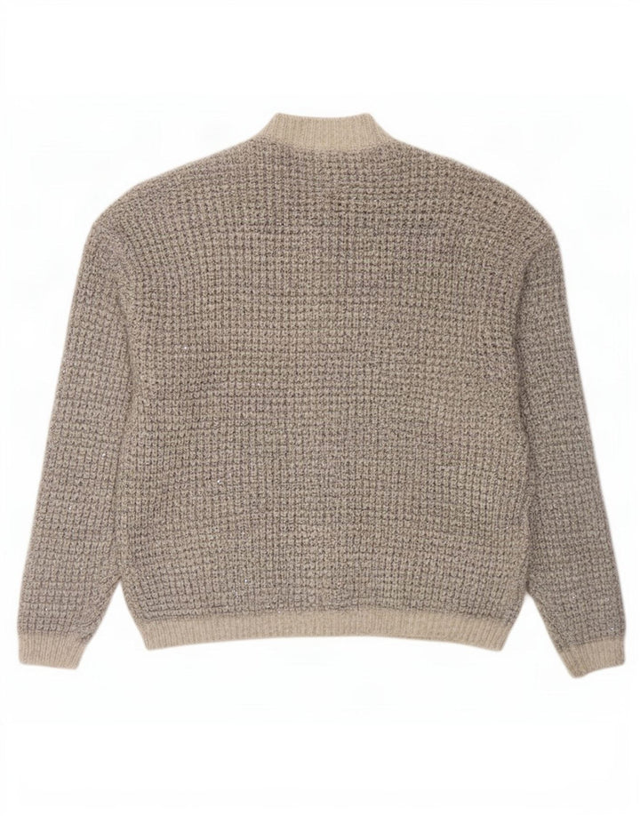 Marks & Spencer Damen-Strickjacke in Übergröße, Gr. 40, Größe L, Grau meliert