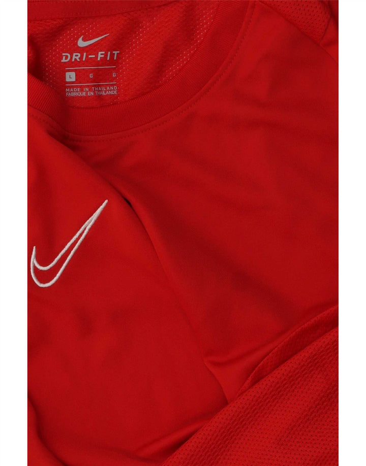 Nike Herren Dri Fit T-Shirt Top Large Rot