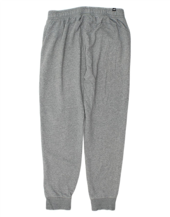 Puma Herren-Trainingshose, Jogginghose, Größe L, Grau, Baumwolle