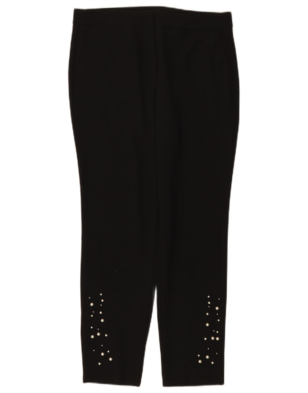 Zara Slim Chino-Hose für Damen, Größe S, W26, L27, Schwarz, Polyester
