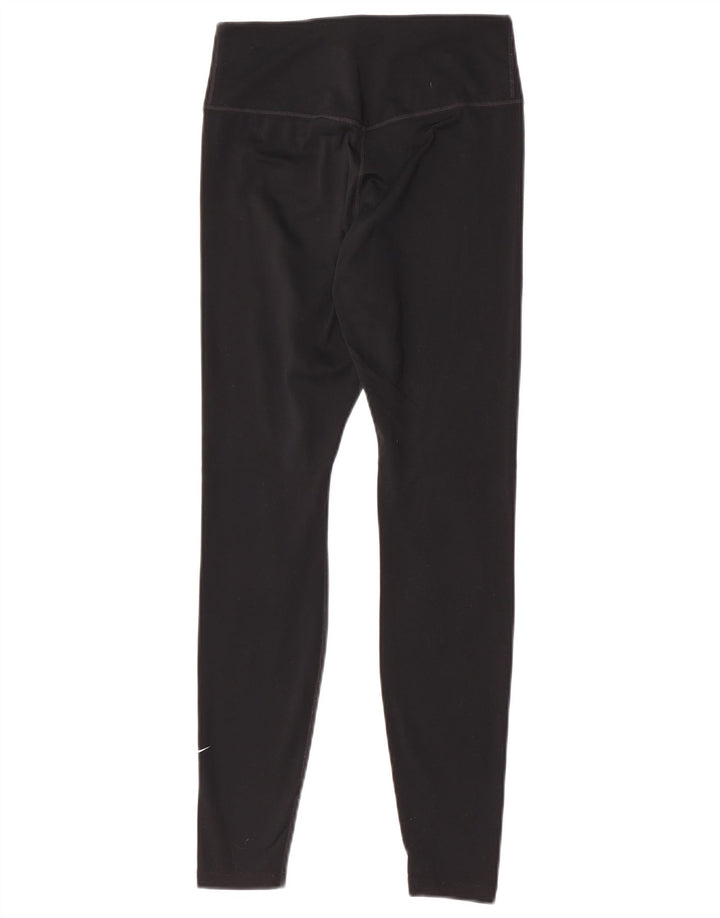 Nike Damen Dri Fit Leggings UK 8 Small Schwarz Polyester Sport