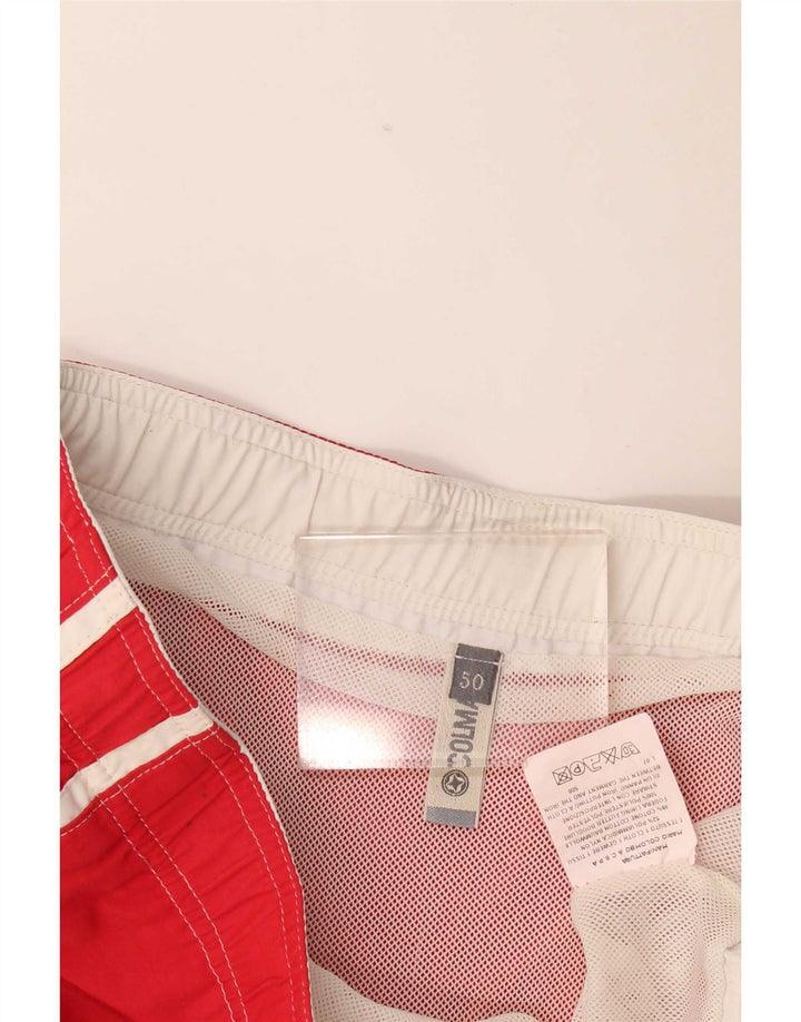 Colmar Herren-Badeshorts IT 50, groß, rotes Colourblock-Polyamid