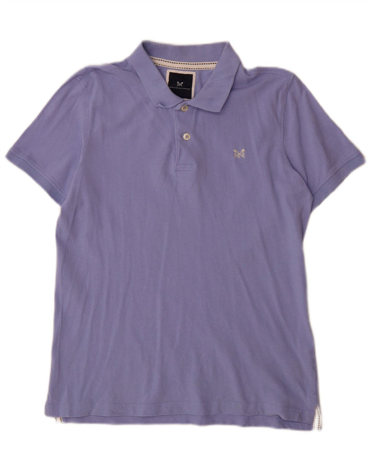Crew Clothing Herren-Poloshirt aus mittelvioletter Baumwolle