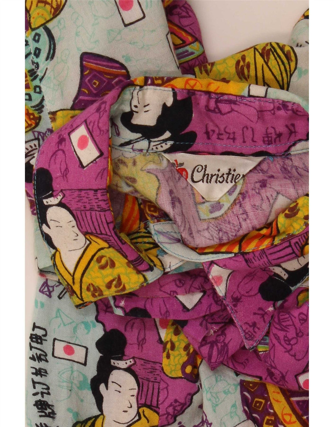 Christian Womens Graphic Short Sleeve Shirt UK 14 Large Mehrfarbig