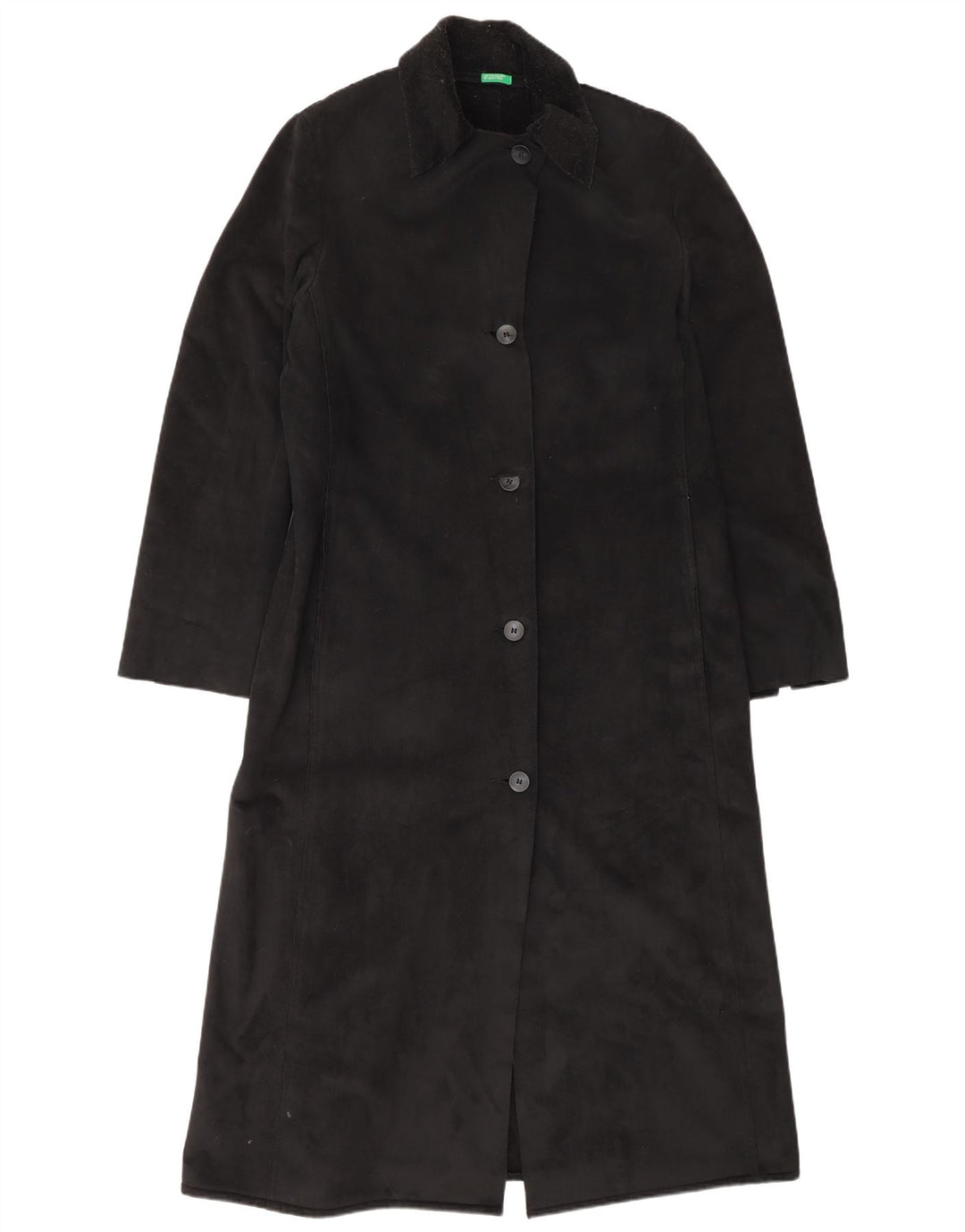 Benetton Damen Mantel UK 14 Medium Schwarz