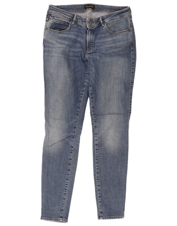 Massimo Dutti Damen Skinny Jeans EU 40 Medium W30 L28 Blaue Baumwolle
