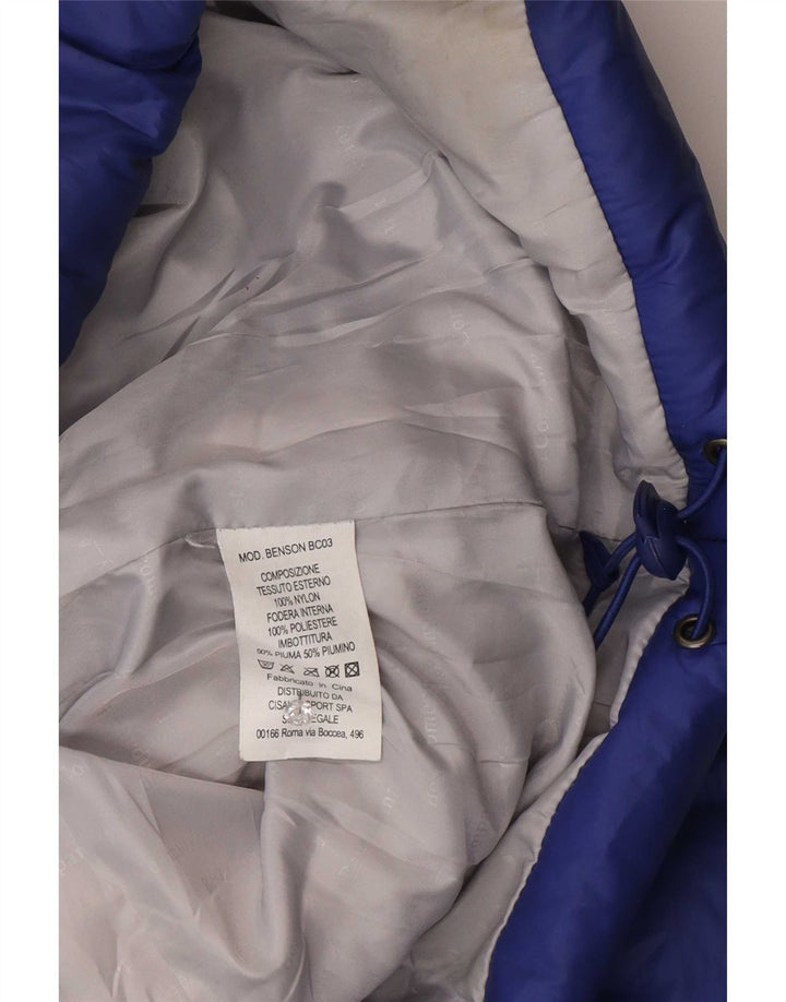 Best Company gepolsterte Herrenjacke UK 38 Mittelblaues Nylon
