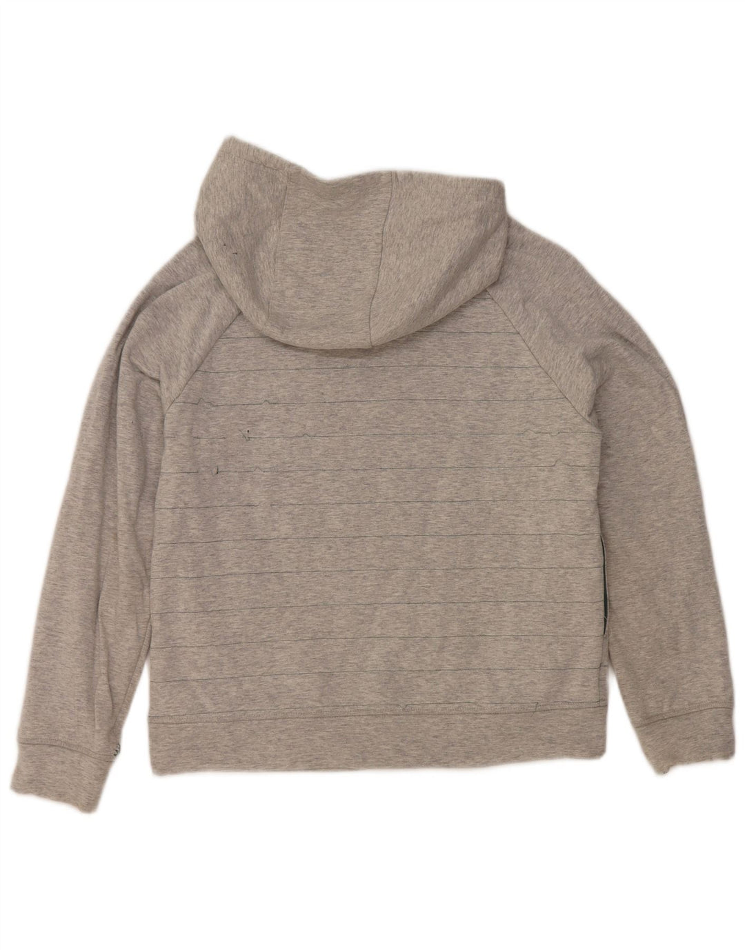 Hurley Damen-Pullover mit übergroßem Kapuzenpullover, Gr. 10, klein, grau gestreift