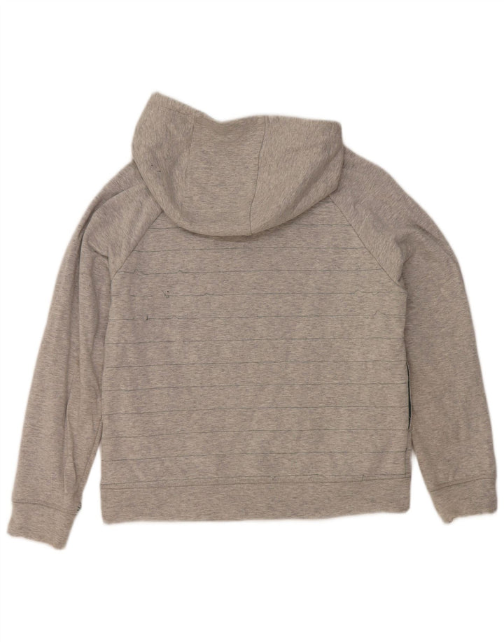 Hurley Damen-Pullover mit übergroßem Kapuzenpullover, Gr. 10, klein, grau gestreift