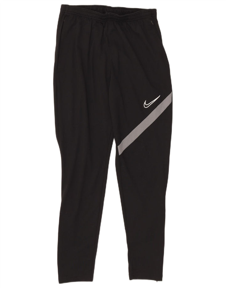 Nike Herren Dri Fit Trainingshose Mittelschwarzes Colourblock-Polyester