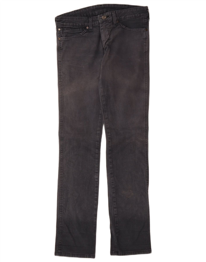 Wrangler Damen Lia Slim Jeans W29 L34 Graue Baumwolle
