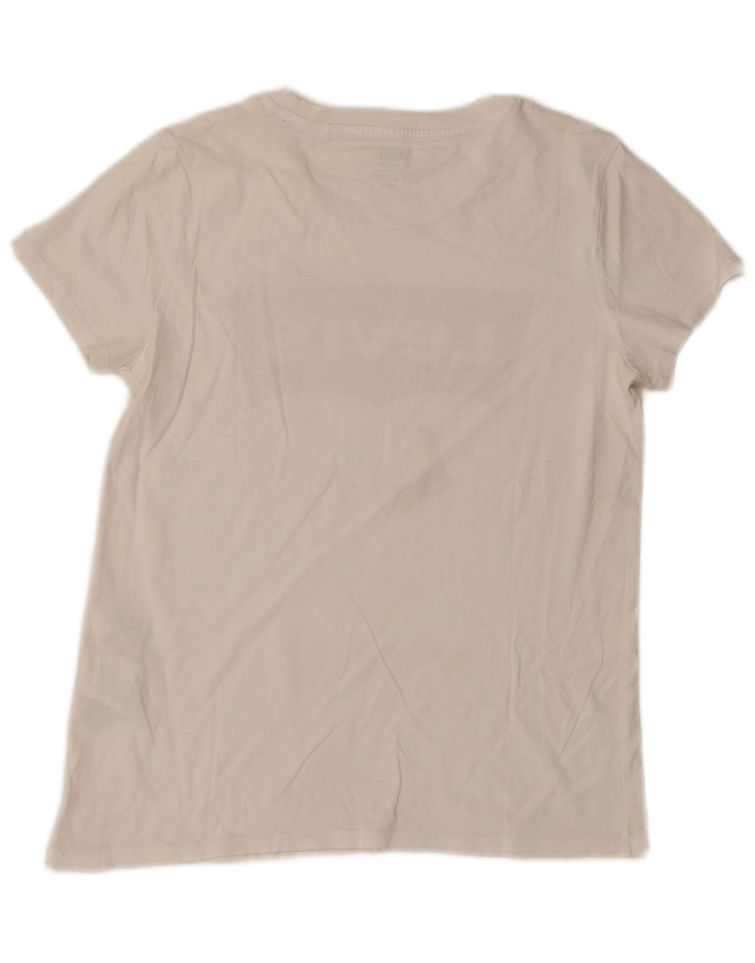 Levi's Damen-T-Shirt mit Grafik, UK 10, Größe S, weiße Baumwolle