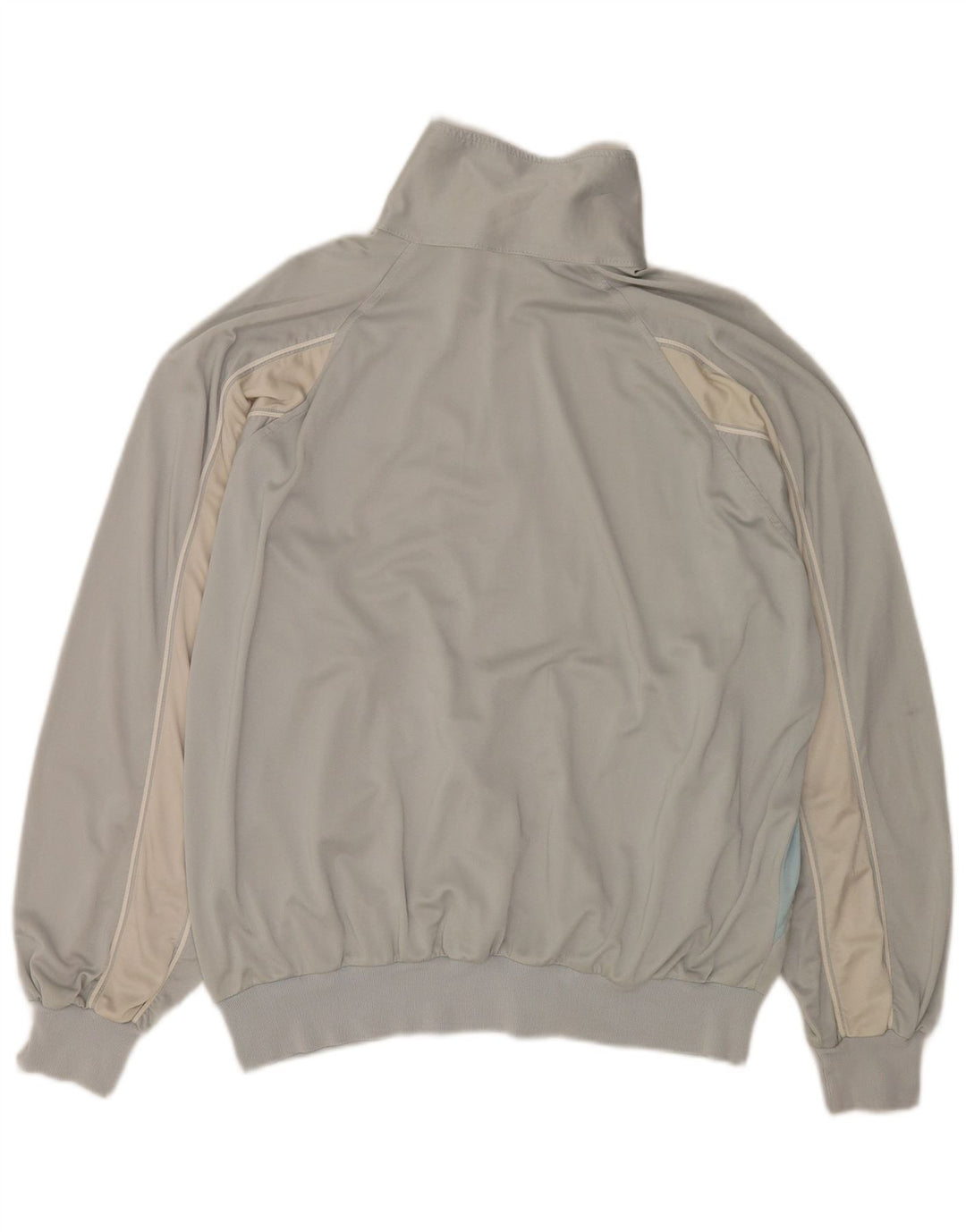 Ellesse Herren-Trainingsanzug-Oberjacke IT 54 XL Graues Colourblock-Polyester