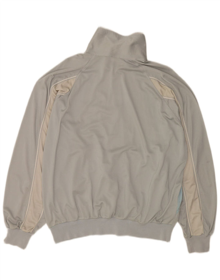 Ellesse Herren-Trainingsanzug-Oberjacke IT 54 XL Graues Colourblock-Polyester