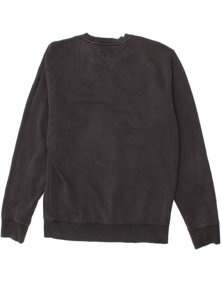 TOMMY HILFIGER Mens Sweatshirt Jumper Medium Black Cotton Vintage Tommy Hilfiger and Second-Hand Tommy Hilfiger from Messina Hembry 