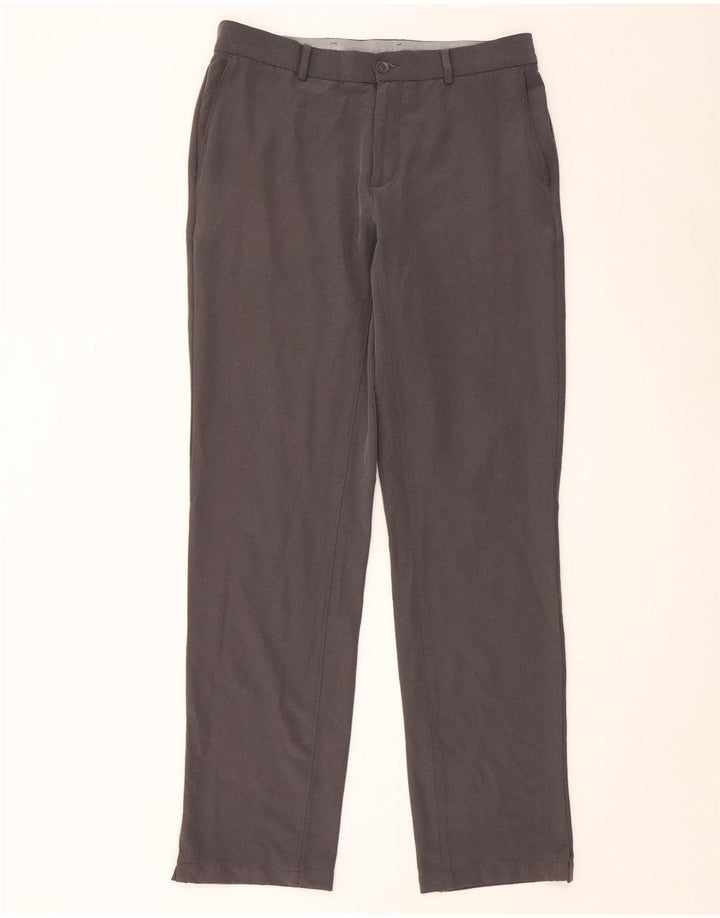 Nike Herren Straight Chino Hose W32 L34 Graues Polyester