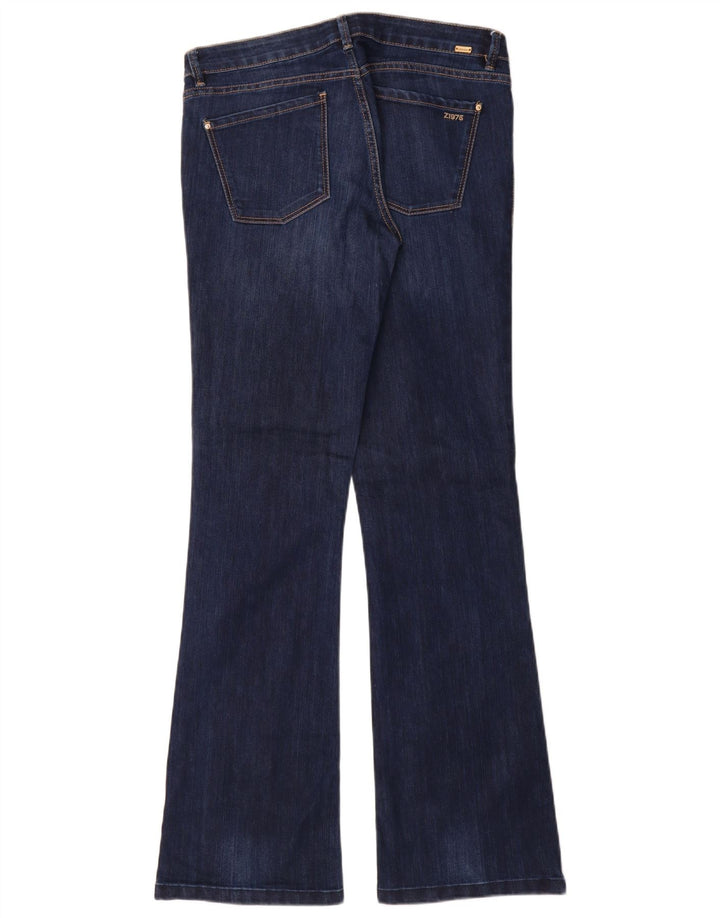 Zara Damen Slim Bootcut Jeans EU 44 XL W34 L34 Marineblau