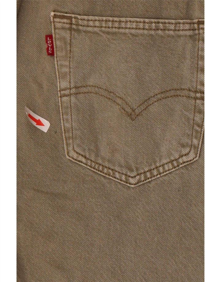 Levi's Herren 501 Denim Shorts W28 Small Khaki Baumwolle
