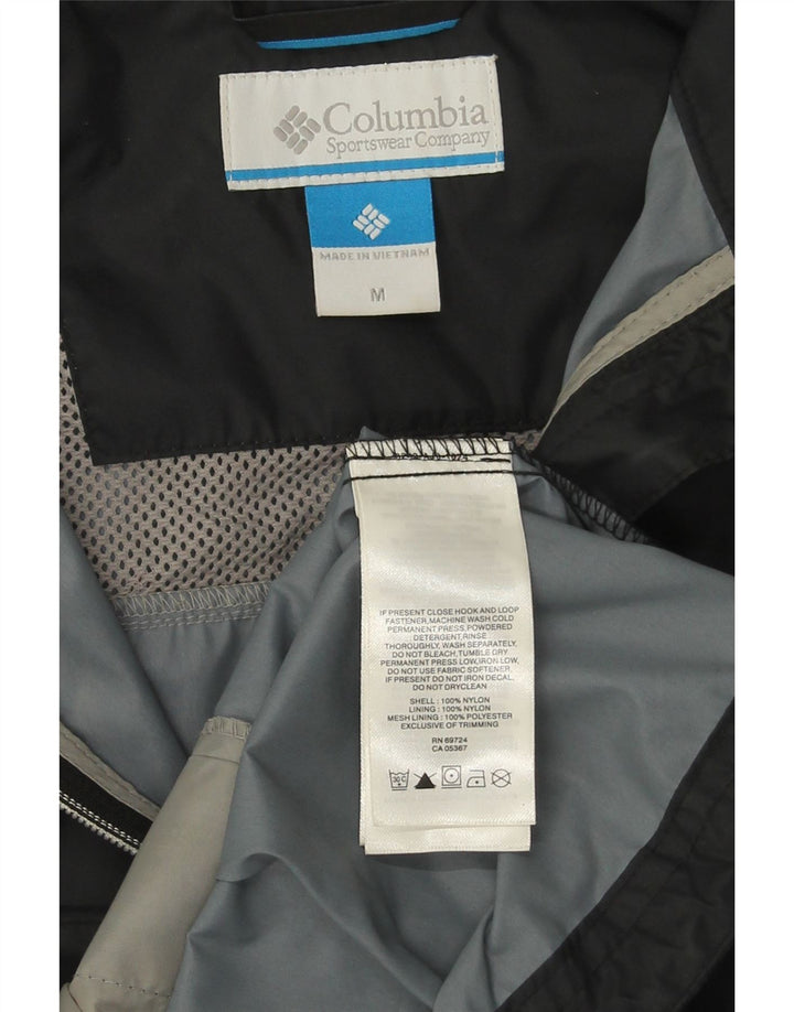 Columbia Herren Omni-Shield Kapuzen-Regenjacke UK 38 Mittelschwarzes Nylon