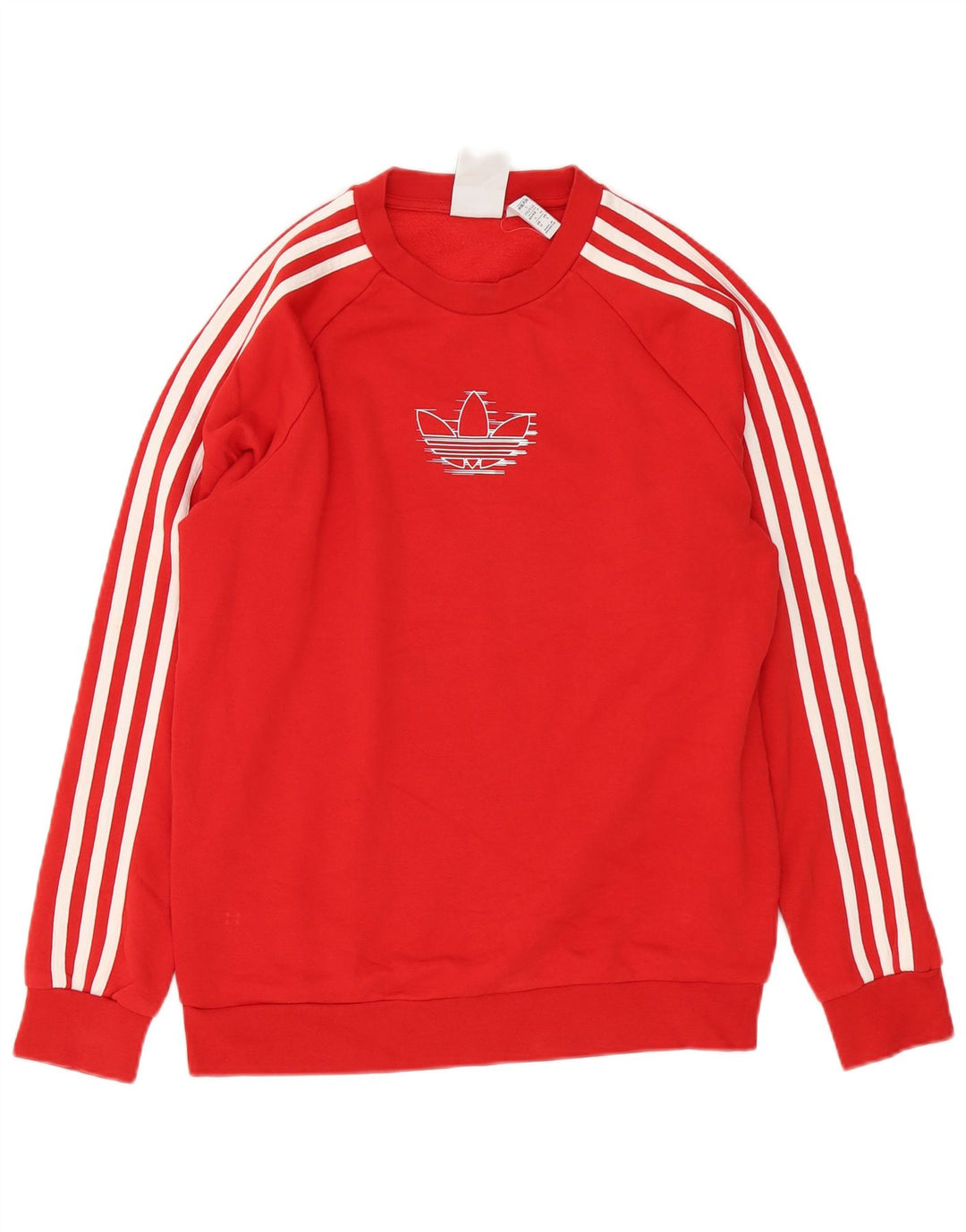 Adidas Herren Grafik-Sweatshirt-Pullover, klein, rote Baumwolle