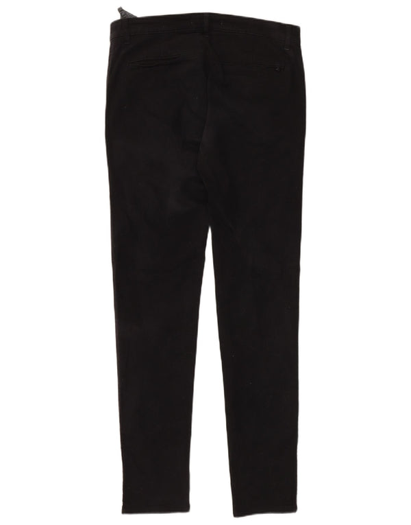 ZARA Herren Slim Chino Hose EU 40 Medium W31 L30 Schwarz Baumwolle