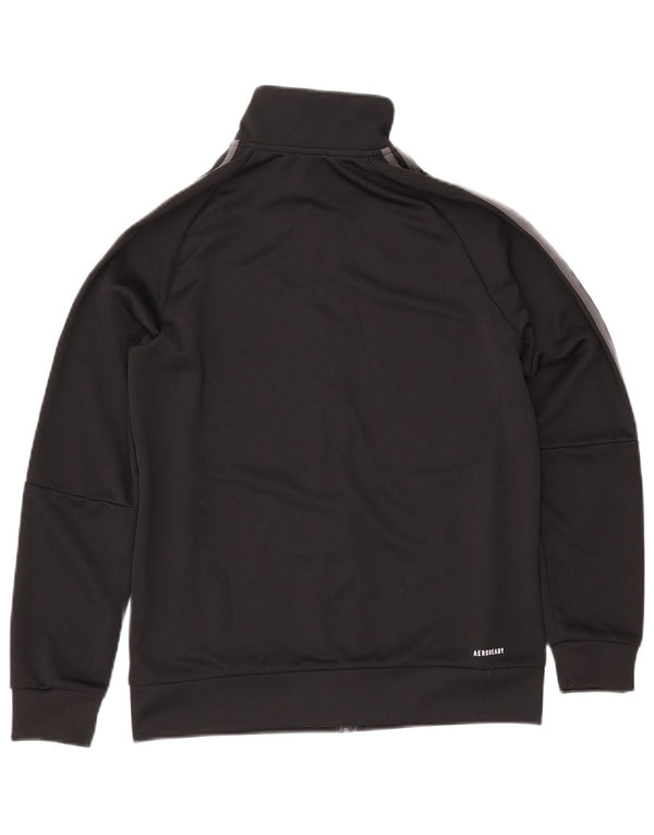 ADIDAS Jungen Primegreen Trainingsanzug Top Jacke 13-14 Jahre Schwarzes Polyester