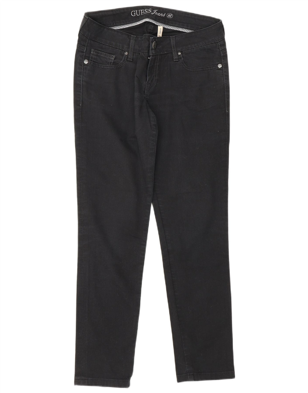 GUESS Damen Starlet Slim Jeans W28 L28 Schwarz