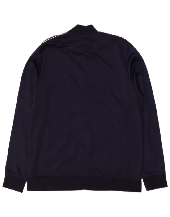 Fila Herren-Trainingsanzugoberteil mit Grafik, groß, Marineblau, Farbblock